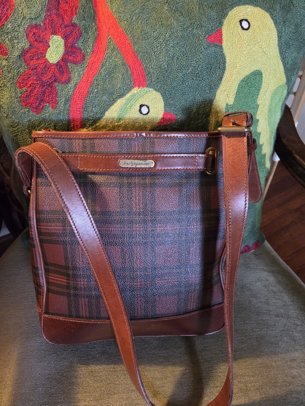 Vintage RALPH LAUREN Tartan Plaid Bag